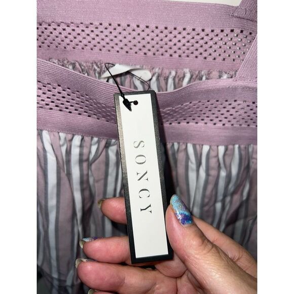 Soncy Plus Piped Mesh And Cotton Cami (Soncy size 0) - Picture 5 of 10